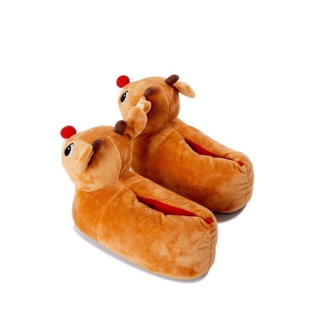 Rudolph baby slippers || size 2, 4, 5, 7 available - Picture 2 of 2